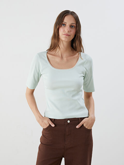 LCWAIKIKI Classic U Yaka Kadın Body - S5OF14Z8-G3R