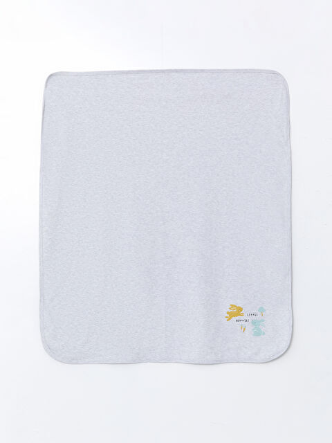 LCW baby Tavşan Baskılı Kız Bebek Kundak Battaniyesi 75x90 cm - S5OF61Z1-CT3