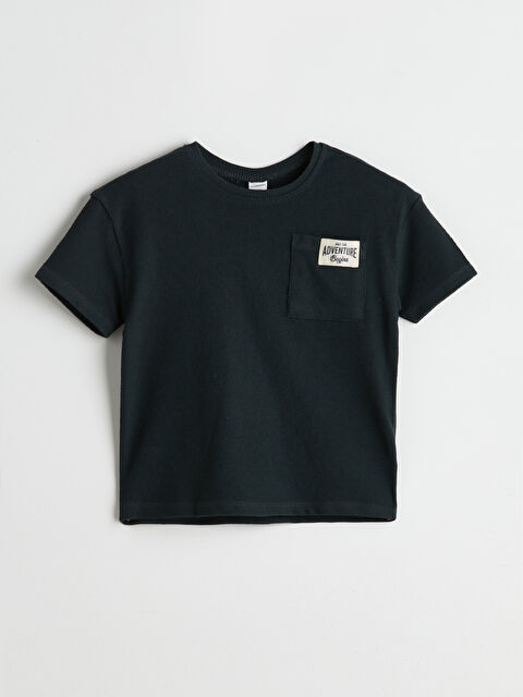 LCW Kids Bisiklet Yaka Baskılı Erkek Çocuk Tişört - S5OF82Z1-R4W