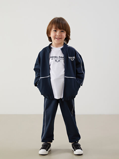 LCW Kids Erkek Çocuk Tişört Hırka ve Eşofman Alt 3'lü