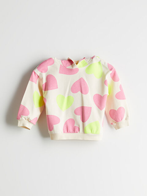 LCW Kids Kapüşonlu Baskılı Kız Çocuk Sweatshirt - S5OF99Z1-LRA