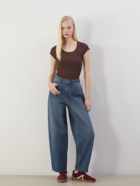 XSIDE Baggy Fit Kadın Jean Pantolon - S5OG10Z8-H45