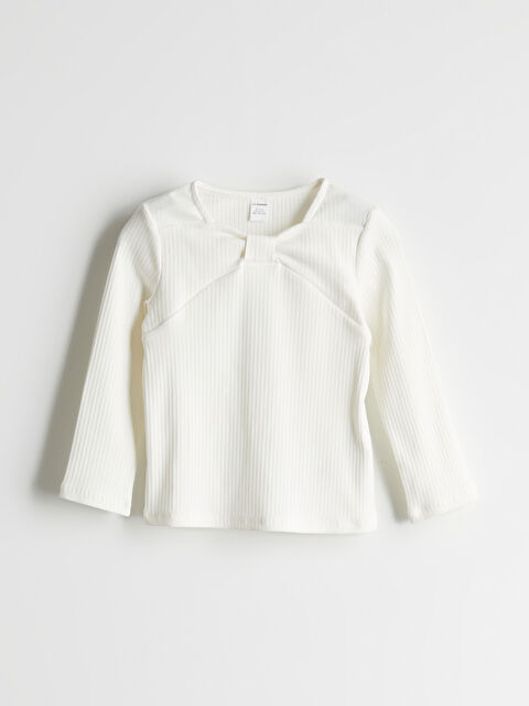 LCW Kids Bisiklet Yaka Basic Kız Çocuk Tişört - S5OG42Z1-FRC