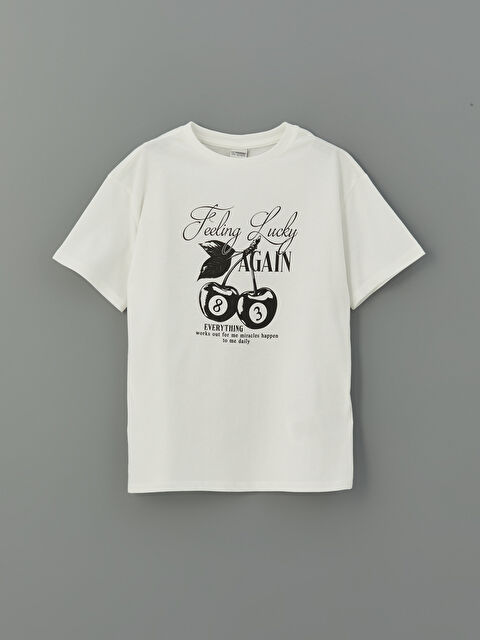 LCW Kids Bisiklet Yaka Kız Çocuk Tişört - S5OG75Z4-FDU