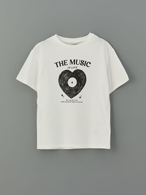 LCW Kids Bisiklet Yaka Kız Çocuk Tişört - S5OG75Z4-R9J