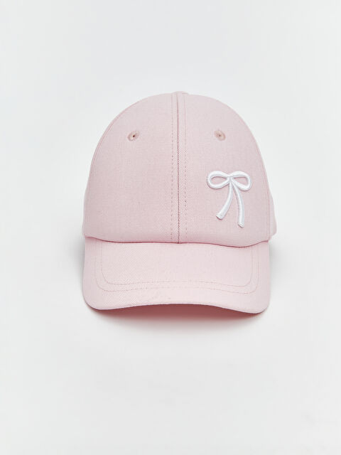 LCW ACCESSORIES Fiyonk Nakışlı Kız Çocuk Kep Şapka
