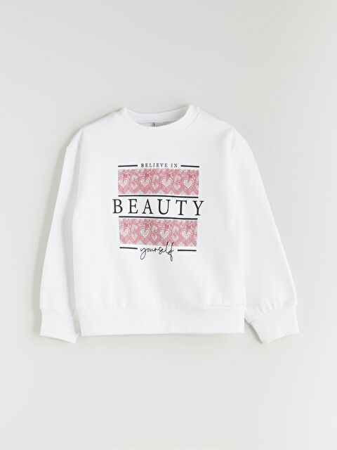 LCW Kids كنزة رياضية برقبة دائرية للبنات - S5OH25Z4-Q6K