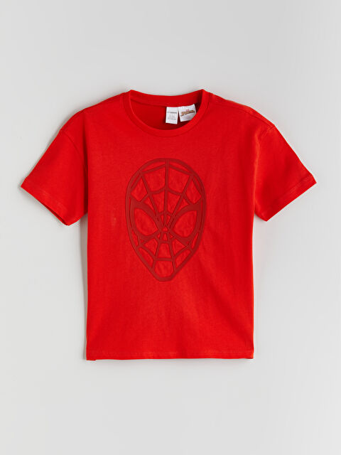 LCW Kids Spider-Man Baskılı Erkek Çocuk Tişört - S5OH52Z1-HBH