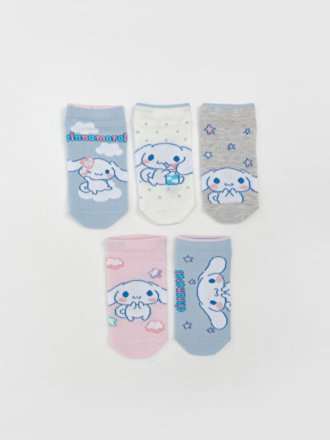 LCW Kids Hello Kitty Desenli Kız Çocuk Patik Çorap 5'li - S5OH55Z4-J0G