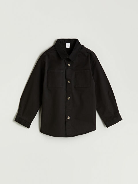 LCW Kids Basic Erkek Çocuk Gabardin Gömlek