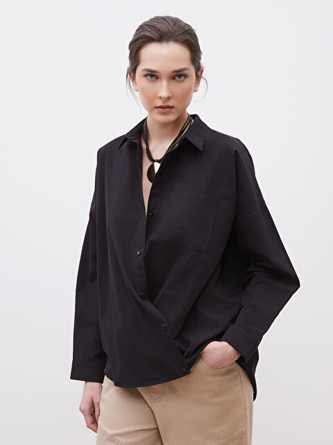 Soulife Poplin Kadın Gömlek - S5OI46Z8-CVL