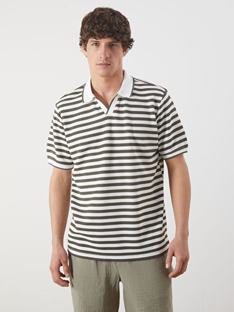 LCW Vision Polo Yaka Çizgili Erkek Tişört - S5OI71Z8-LFV