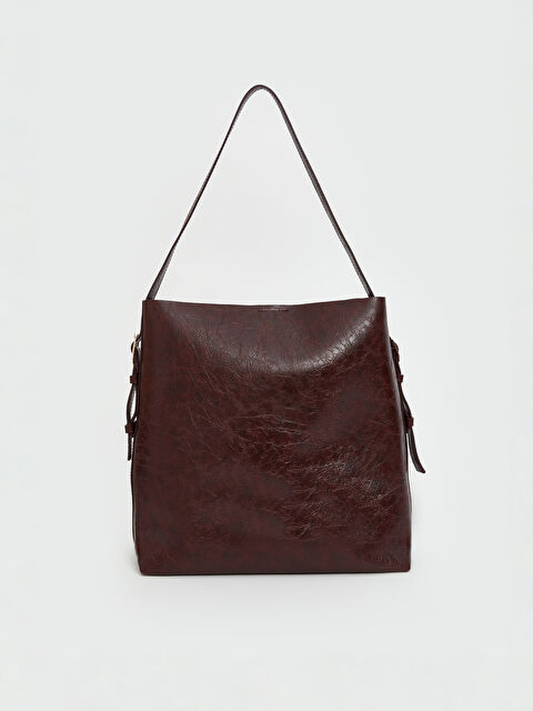 LCW ACCESSORIES Deri Görünümlü Kadın Kol Çantası - S5OI91Z8-DCL