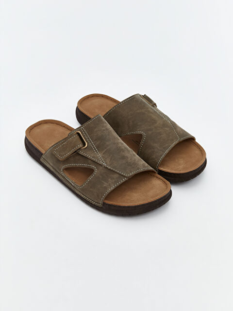 LCW STEPS Süet Görünümlü Erkek Terlik - S5OI92Z8-S7U