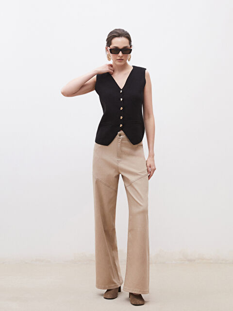 Soulife Wideleg Kadın Jean Pantolon - S5OI95Z8-HZZ