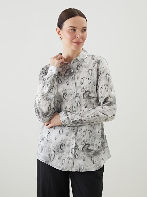 LCW Grace Desenli Kadın Gömlek - S5OJ80Z8-LRW