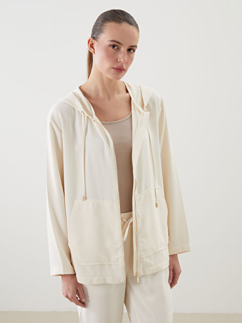 LCWAIKIKI Classic Kapüşonlu Kadın Tunik - S5OK06Z8-FX0