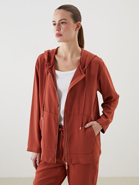 LCWAIKIKI Classic Kapüşonlu Kadın Tunik - S5OK06Z8-H2C