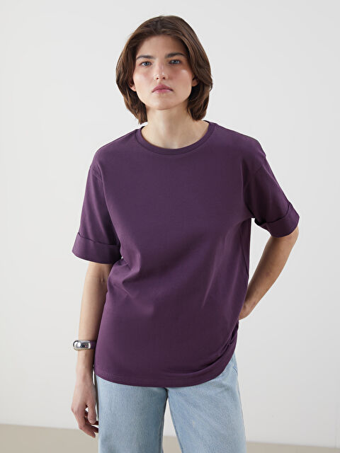 LCW Vision Bisiklet Yaka Kadın Tişört - S5OK23Z8-HGP