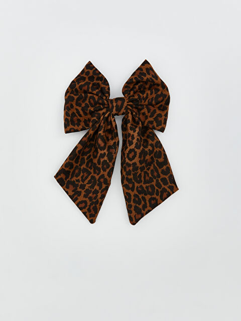 LCW ACCESSORIES Leopard Print Bow Detailed Women's Clip - S5OK36Z8-M0T