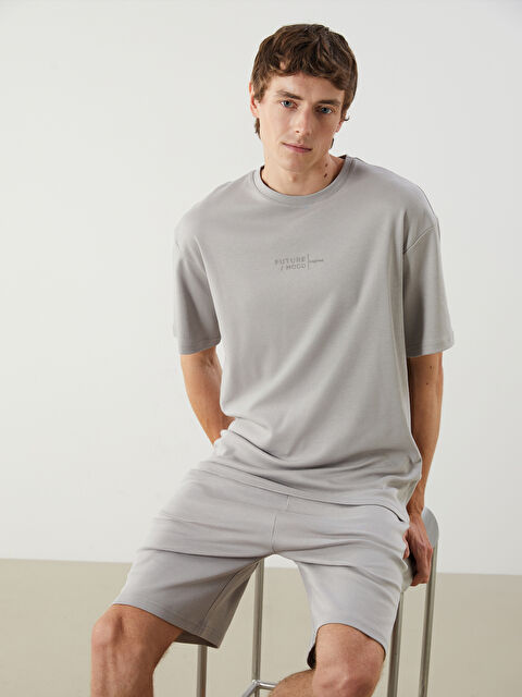 LC WAIKIKI Standart Kalıp Erkek Şortlu Pijama Takımı - S5OK66Z8-GDP