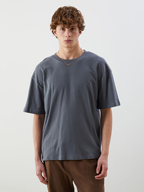 XSIDE Bisiklet Yaka Erkek Tişört - S5OL03Z8-HZX