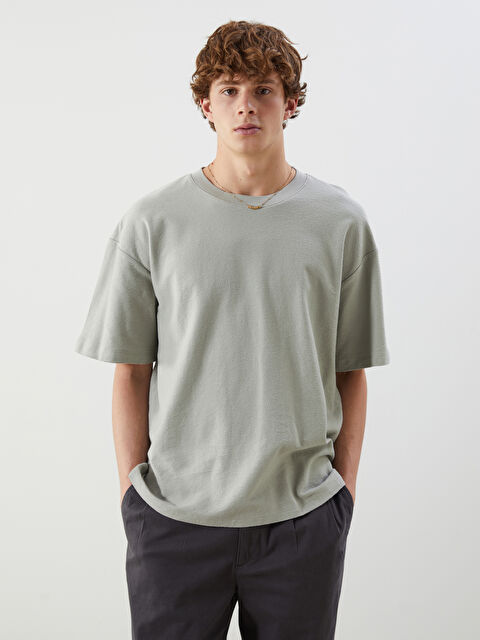 XSIDE Bisiklet Yaka Erkek Tişört - S5OL03Z8-J1Q