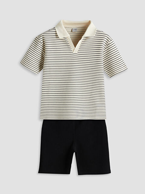 LCW Kids Polo Yaka Erkek Çocuk Tişört ve Şort - S5OL52Z4-LE4