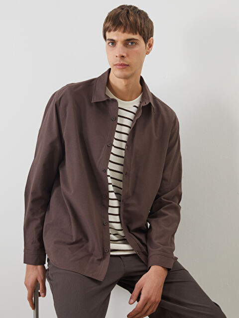 XSIDE Regular Fit Uzun Kollu Erkek Gömlek - S5OL58Z8-HEH