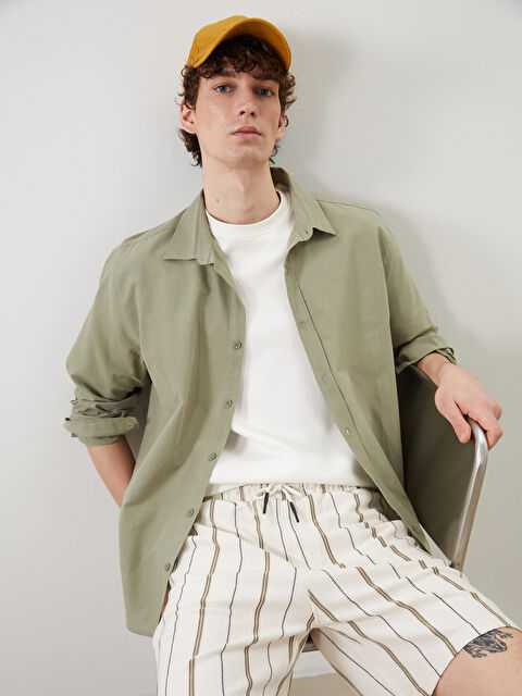 XSIDE Regular Fit Uzun Kollu Erkek Gömlek - S5OL58Z8-QZR