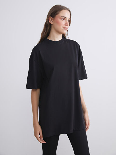 LCW Modest Bisiklet Yaka Kadın Tişört - S5OL94Z8-CVL