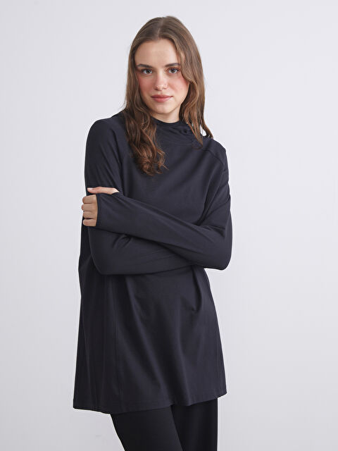 LCW Modest Kapüşonlu Kadın Tunik - S5OL99Z8-CVL