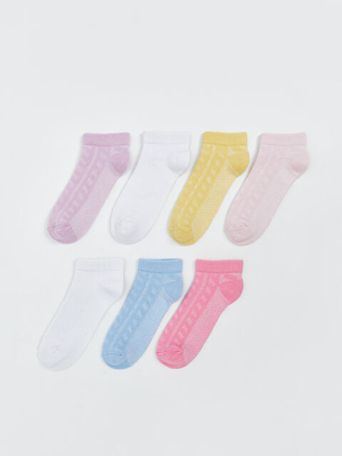 LCW Kids Kız Çocuk Patik Çorap 7'li - S5OM01Z4-J2S