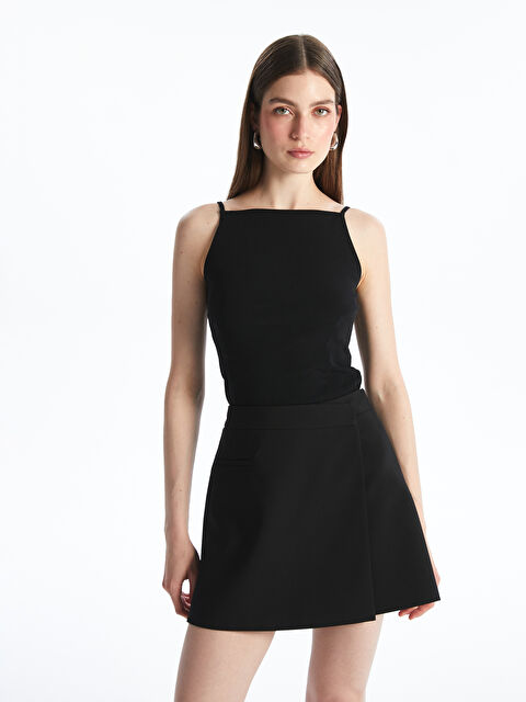 LCWAIKIKI Classic Kare Yaka Dokulu Kadın Atlet - S5OM20Z8-CVL