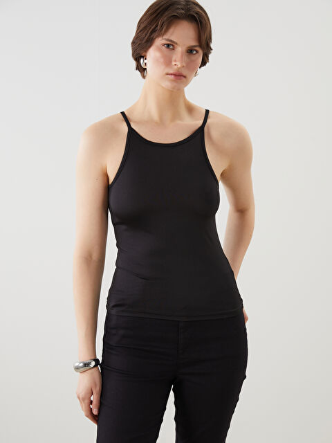 LCWAIKIKI Classic Halter Yaka Kadın Atlet - S5OM21Z8-CVL