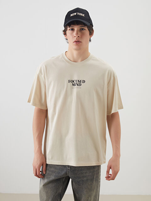 XSIDE Crew Neck Printed Jersey Men's T-Shirt - S5OM26Z8-GHQ