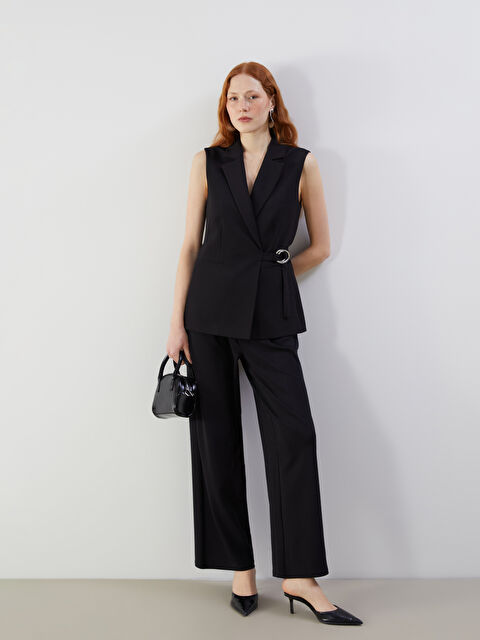 LCW Vision Loose Fit Kadın Pileli Pantolon - S5OM73Z8-CVL