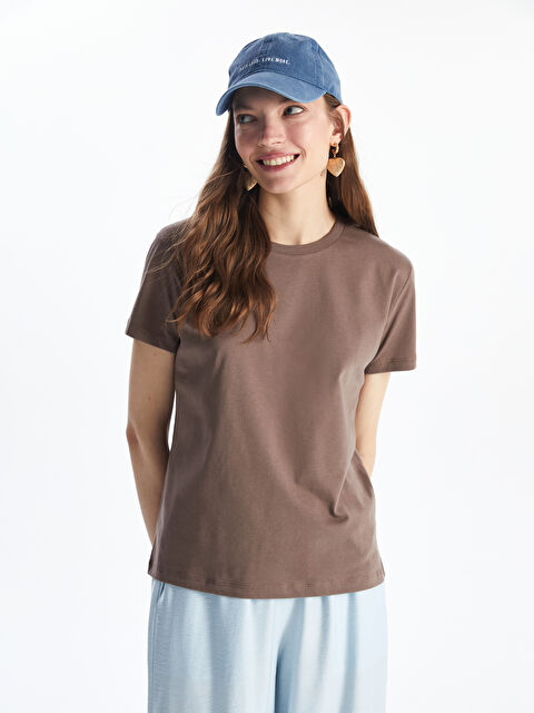 XSIDE Bisiklet Yaka Kadın Tişört - S5OM76Z8-PS7