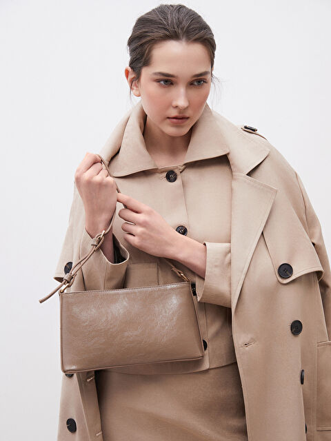 Soulife Deri Görünümlü Kadın Kol Çantası - S5ON21Z8-DU7