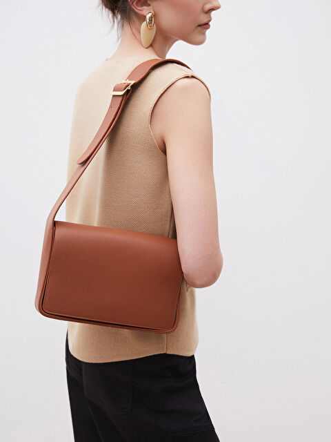 Soulife Deri Görünümlü Kadın Omuz Çantası - S5ON23Z8-GQS