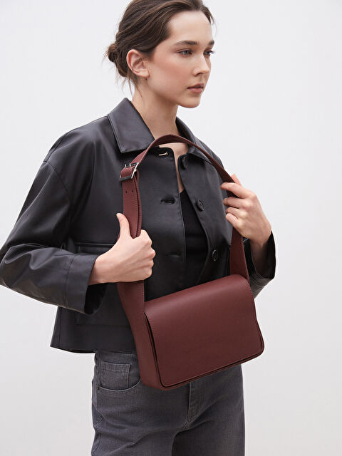 Soulife Deri Görünümlü Kadın Omuz Çantası - S5ON23Z8-CZF