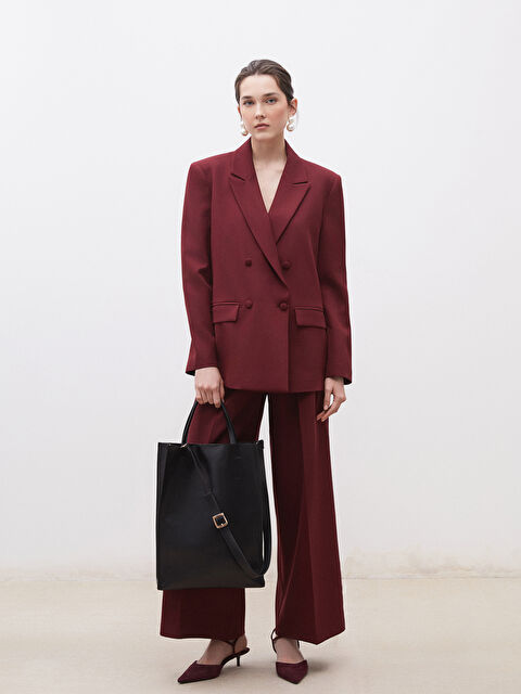 Soulife Deri Görünümlü Kadın Kol Çantası - S5ON24Z8-CVL