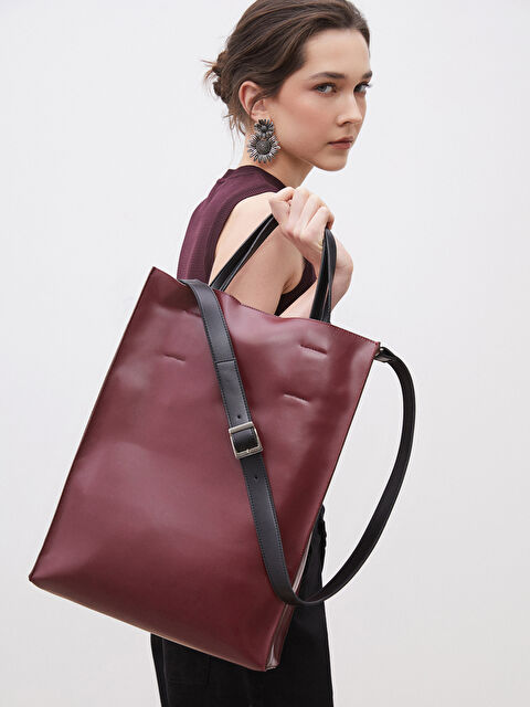 Soulife Deri Görünümlü Kadın Kol Çantası - S5ON24Z8-CZF