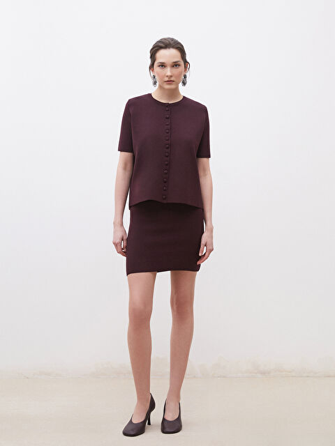 Soulife Dar Fit Triko Mini Etek - S5ON29Z8-CZF