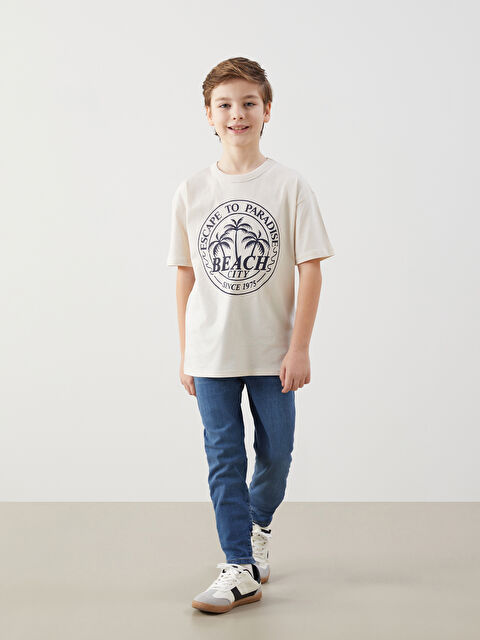 LCW Kids Beli Ayarlanabilir Lastikli Erkek Çocuk Jean Pantolon - S5ON32Z4-309