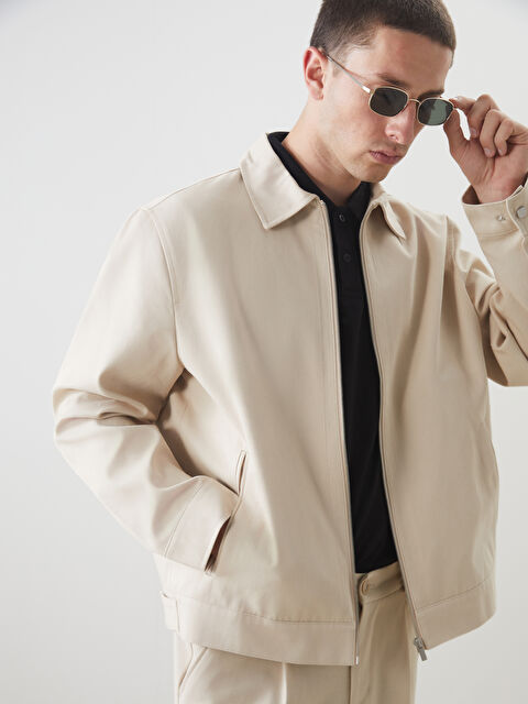 LCW Vision Rahat Kalıp Gömlek Yaka Erkek Mont - S5ON52Z8-CR8