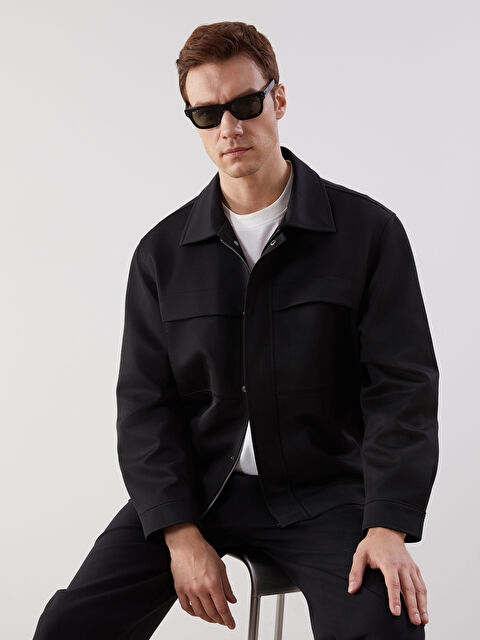 LCW Vision Rahat Kalıp Gömlek Yaka Erkek Mont - S5ON53Z8-CVL