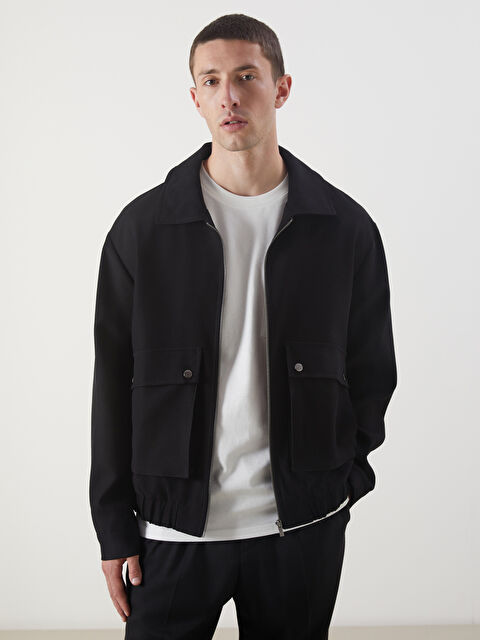 LCW Vision Standart Kalıp Gömlek Yaka Erkek Mont - S5ON54Z8-CVL