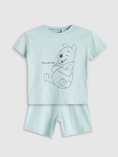 LCW baby Winnie The Pooh Baskılı Erkek Bebek Tişört ve Şort 2'li - S5ON87Z1-G5D