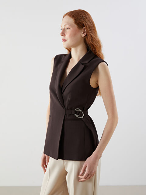 LCW Vision Ceket Yaka Kadın Klasik Yelek - S5ON88Z8-CT9